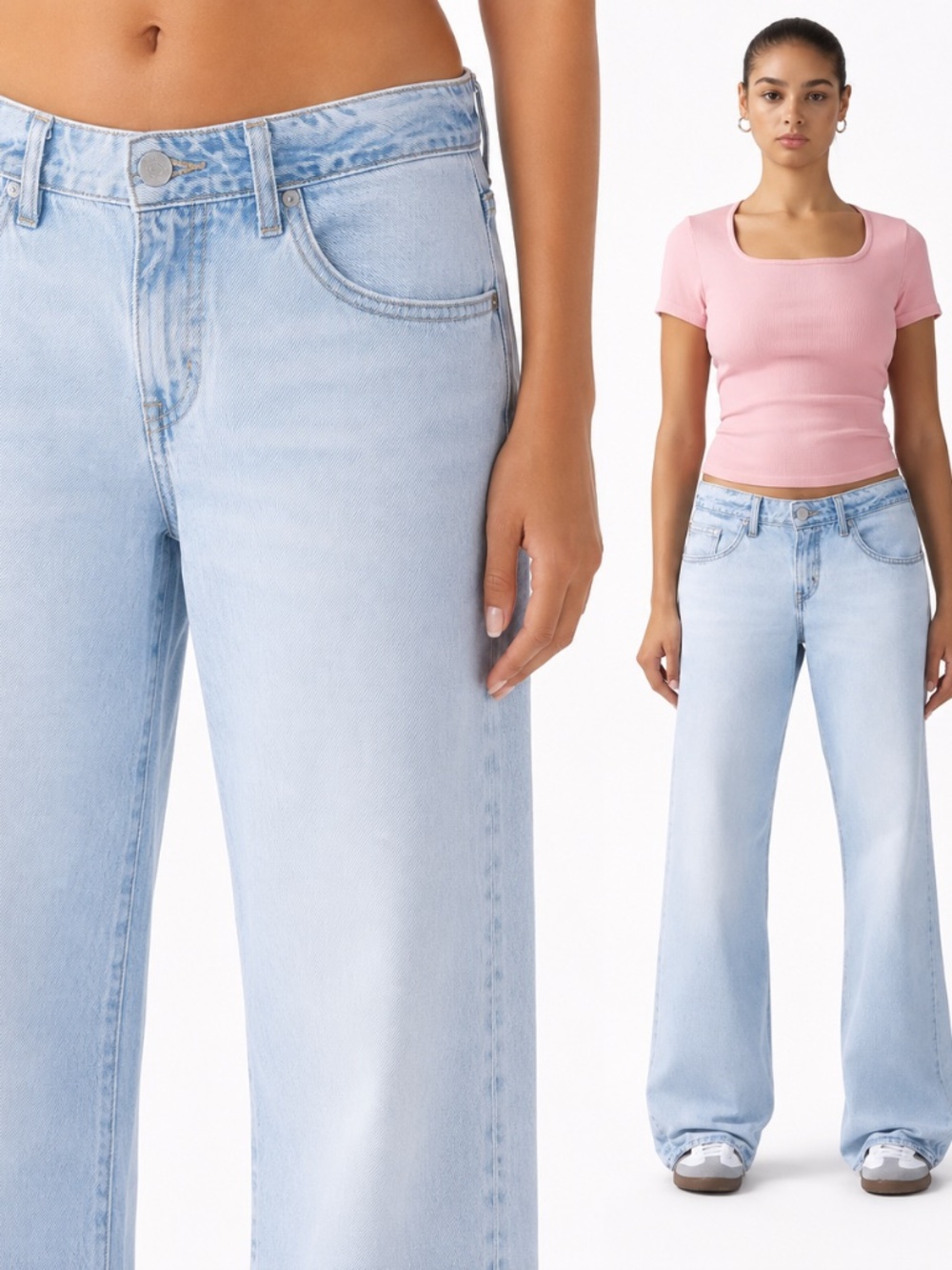 Levi's Low Loose Jeans Light Wash 27x32 NWT Relaxed Fit Straight Leg Y2K